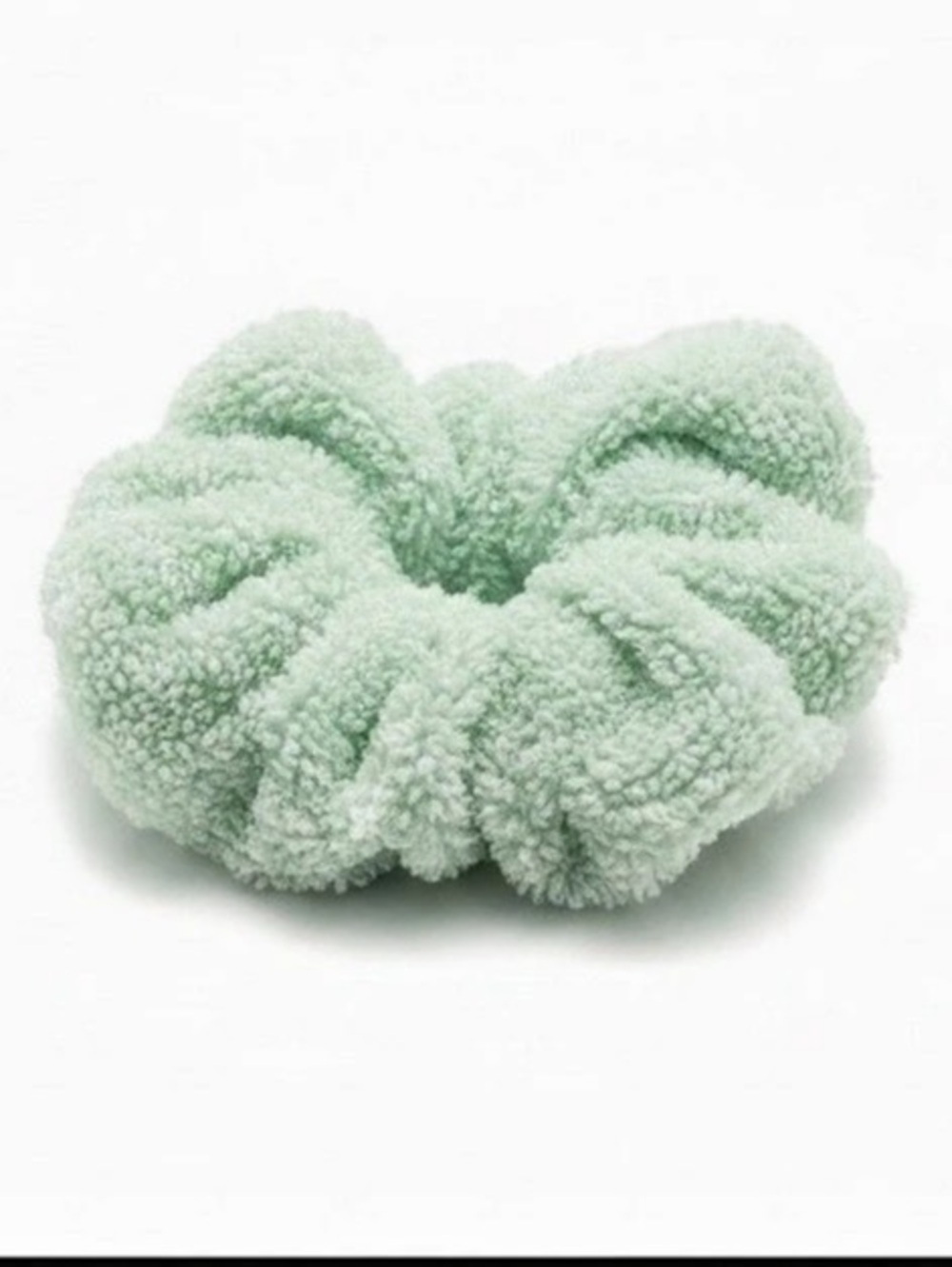 Mint Green teddy Scrunchie Like New